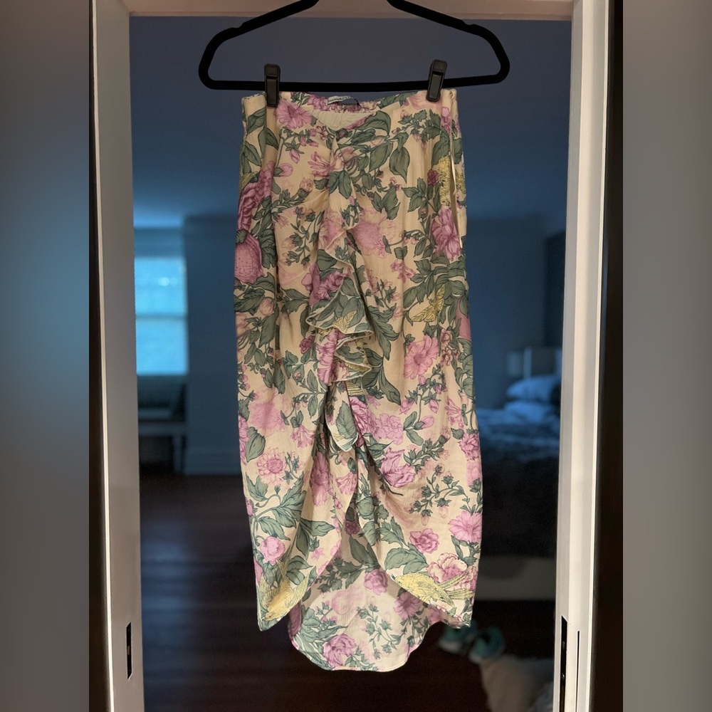 Abercrombie Ruched Flowy Midi Skirt NWT - Size S